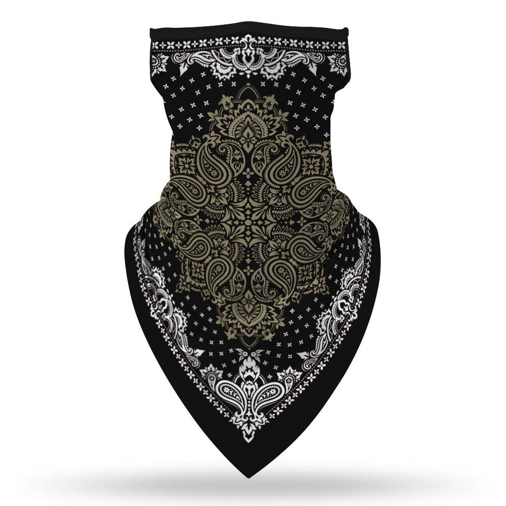 Angelife Face Mask for Man Women Bandana Balaclava with Ear Hangers Cooling Neck Gaiter Scarf