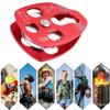 Climbing Pulley Side Plate Aluminum Outdoor Rock Climbing Dual Pulley Zip Line Cable Trolley(red) view 4