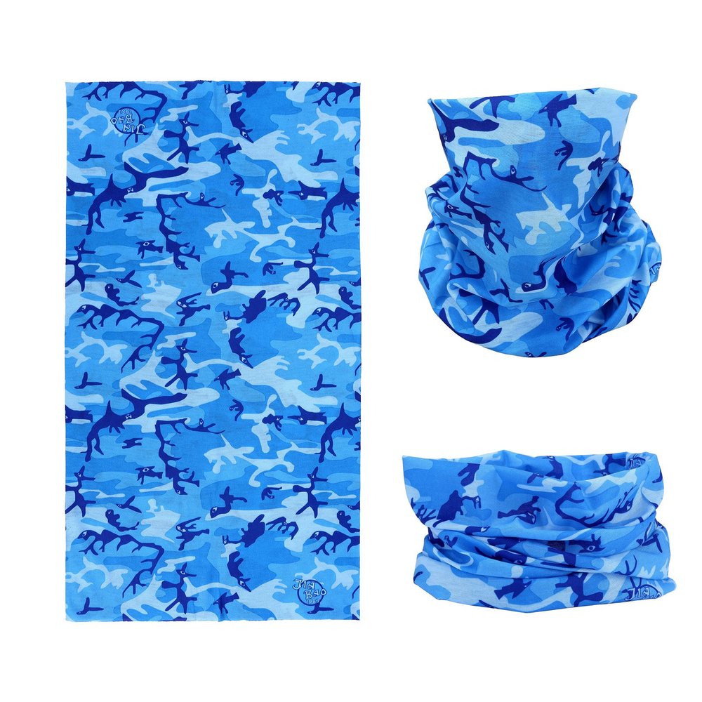 SMEHCF Novelty Seamless Bandana Balaclava Face Cover Mask Shield Neck Gaiter Reusable Breathable Dustproof Windproof Unisex Ocean Camo Camouflage