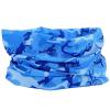 SMEHCF Novelty Seamless Bandana Balaclava Face Cover Mask Shield Neck Gaiter Reusable Breathable Dustproof Windproof Unisex Ocean Camo Camouflage view 3