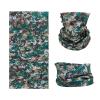 SMEHCF Novelty Seamless Bandana Balaclava Face Cover Mask Shield Neck Gaiter Reusable Breathable Dustproof Windproof Unisex Digital Forest Camo Camouflage view 1