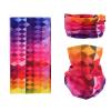 SMEHCF Novelty Seamless Bandana Balaclava Face Cover Mask Shield Neck Gaiter Reusable Breathable Dustproof Windproof Unisex Rainbow Color Diamond view 1