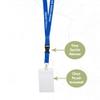 Desert Cactus Presbyterian College Lanyard Blue Hose Car Keys College ID Badge Holder Keychain Detachable Breakaway Snap Buckle (w/Pouch Blue) view 3