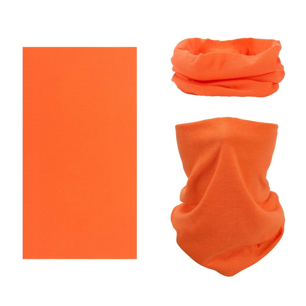 SMEHCF Novelty Seamless Bandana Balaclava Face Cover Mask Shield Neck Gaiter Reusable Breathable Dustproof Windproof Unisex Neon Orange