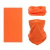 SMEHCF Novelty Seamless Bandana Balaclava Face Cover Mask Shield Neck Gaiter Reusable Breathable Dustproof Windproof Unisex Neon Orange view 1