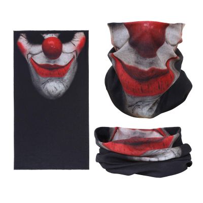 SMEHCF Novelty Seamless Bandana Balaclava Face Cover Mask Shield Neck Gaiter Reusable Breathable Dustproof Windproof Unisex Joker Face