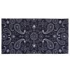 SMEHCF Novelty Seamless Bandana Balaclava Face Cover Mask Shield Neck Gaiter Reusable Breathable Dustproof Windproof Unisex Black Konjac Flower view 4