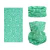 SMEHCF Novelty Seamless Bandana Balaclava Face Cover Mask Shield Neck Gaiter Reusable Breathable Dustproof Windproof Unisex Green Konjac Flower view 1