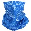 SMEHCF Novelty Seamless Bandana Balaclava Face Cover Mask Shield Neck Gaiter Reusable Breathable Dustproof Windproof Unisex Blue Konjac Flower view 2