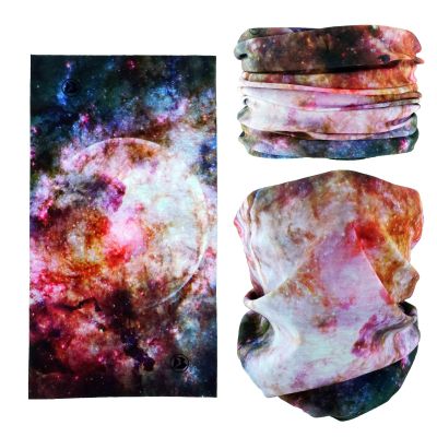 SMEHCF Novelty Seamless Bandana Balaclava Face Cover Mask Shield Neck Gaiter Reusable Breathable Dustproof Windproof Unisex Nebula Galaxy Star Milkway Universe Outer Space Moon