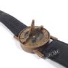 Brass Sundial Compass with Leather Strap - Best Gift for Men Women view 4