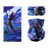 SMEHCF Novelty Seamless Bandana Balaclava Face Cover Mask Shield Neck Gaiter Reusable Breathable Dustproof Windproof Unisex Ocean Marine Life Swordfish view 1