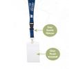 Desert Cactus Monmouth University Lanyard Hawks Car Keys College ID Badge Holder Keychain Detachable Breakaway Snap Buckle (w/Pouch Blue) view 3