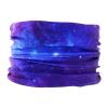 SMEHCF Novelty Seamless Bandana Balaclava Face Cover Mask Shield Neck Gaiter Reusable Breathable Dustproof Windproof Unisex Nebula Milkway Galaxy Star Universe Outer Space Supernova Purple view 3