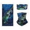 SMEHCF Novelty Seamless Bandana Balaclava Face Cover Mask Shield Neck Gaiter Reusable Breathable Dustproof Windproof Unisex Lure Largemouth Bass in Water view 1