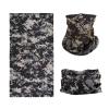 SMEHCF Novelty Seamless Bandana Balaclava Face Cover Mask Shield Neck Gaiter Reusable Breathable Dustproof Windproof Unisex Digital City Camo Camouflage view 1