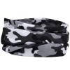 SMEHCF Novelty Seamless Bandana Balaclava Face Cover Mask Shield Neck Gaiter Reusable Breathable Dustproof Windproof Unisex Snow Land Camo Camouflage view 3