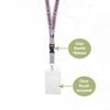 Desert Cactus University of Wisconsin La Crosse UWLAX Eagles Car Keys College ID Badge Holder Lanyard Keychain Detachable Breakaway Snap Buckle (w/Pouch Gray) view 3