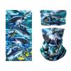 SMEHCF Novelty Seamless Bandana Balaclava Face Cover Mask Shield Neck Gaiter Reusable Breathable Dustproof Windproof Unisex Ocean Marine Life Tuna view 1