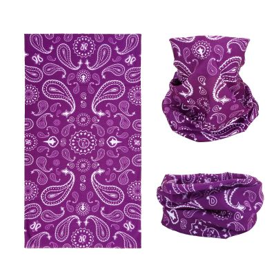 SMEHCF Novelty Seamless Bandana Balaclava Face Cover Mask Shield Neck Gaiter Reusable Breathable Dustproof Windproof Unisex Purple Konjac Flower