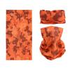 SMEHCF Novelty Seamless Bandana Balaclava Face Cover Mask Shield Neck Gaiter Reusable Breathable Dustproof Windproof Unisex Orange Camo Camouflage view 1