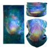 SMEHCF Novelty Seamless Bandana Balaclava Face Cover Mask Shield Neck Gaiter Reusable Breathable Dustproof Windproof Unisex Galaxy Star Milkway Universe Outer Space Supernova White Dwarf Rainbow view 1