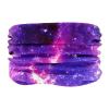 SMEHCF Novelty Seamless Bandana Balaclava Face Cover Mask Shield Neck Gaiter Reusable Breathable Dustproof Windproof Unisex Nebula Galaxy Star Milkway Universe Outer Space Supernova Purple view 3