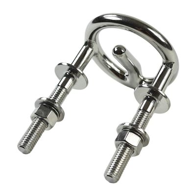 MARINE CITY Transom Mount Ski Tow Hook, Premium 316 Stainless Steel, 2.5 Inch Thread Length, Corrosion-Resistant, Ideal for Boats, Marines, Yachts, Sport Accessories
