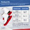 CRS Cross Ice Skate Guards, Soakers and Towel Gift Set. Essential Ice Skating Hard Guard and Soft Skate Blade Cover Accessories for Figure Skating or Hockey (Russian Split Red, Small) view 3