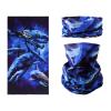 SMEHCF Novelty Seamless Bandana Balaclava Face Cover Mask Shield Neck Gaiter Reusable Breathable Dustproof Windproof Unisex Ocean Marine Life Shark view 1