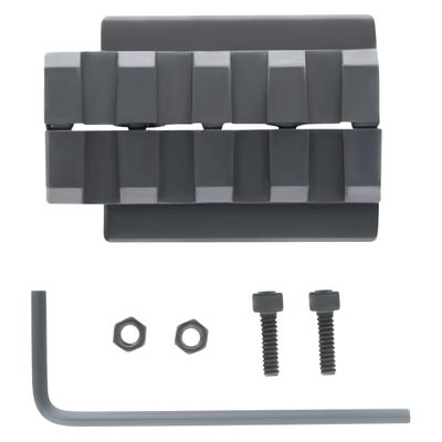 GOTICAL 4 Slots Picatinny Rail Adapter Lightweight Durable Black Matte (Mount Only)