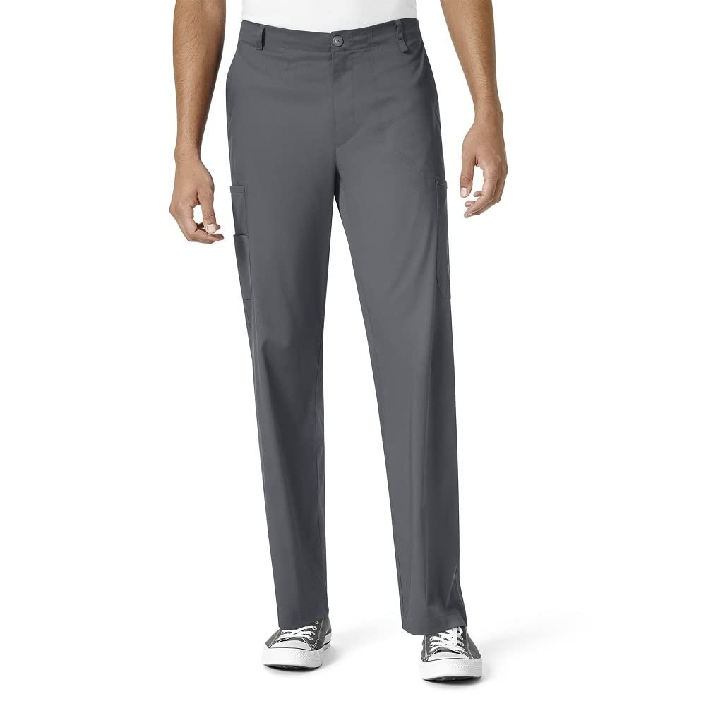 WonderWink Men's PRO Cargo Pant, Pewter, 3X S