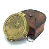 AV Maritime Brass Compass with Leather Case - Gifts for Father/Mother/Men/Women view 2