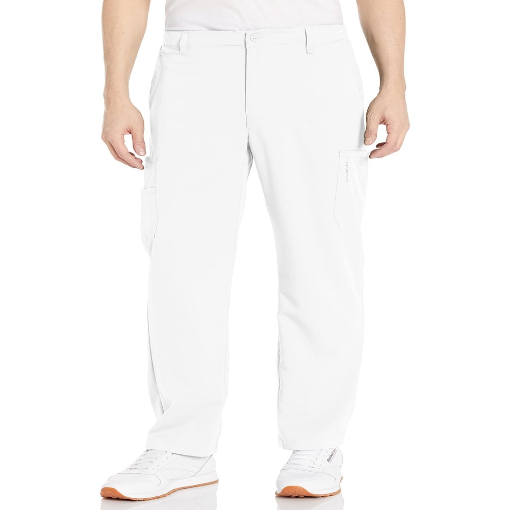 WonderWink Mens Medical-Scrubs-Pants Medical Scrubs Pants, White, X-Small US