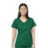 WonderWink Women's 4 Pocket Wrap Scrub Top, Hunter, S view 1