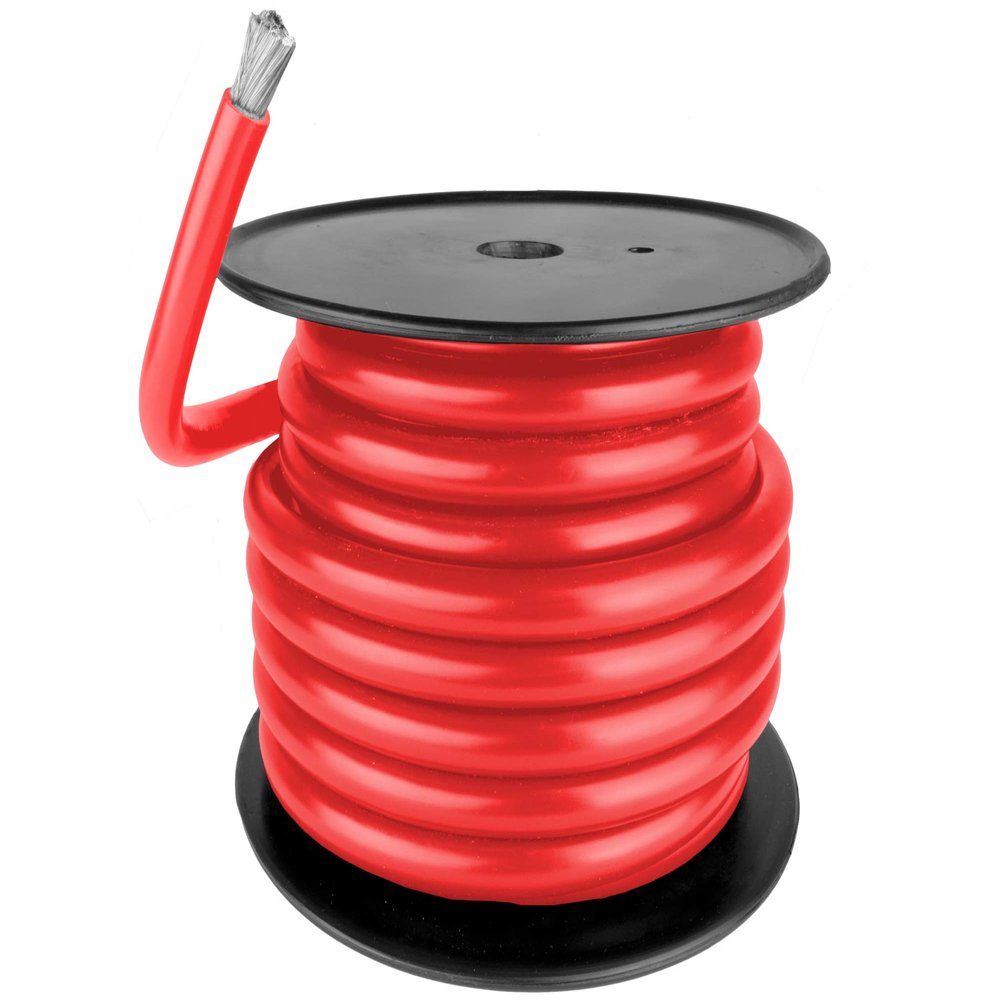 1/0 Gauge Primary Boat Cable - 30 ft Marine Grade Wire Tinned Oxygen-Free Copper - 1/0 AWG UL 1426 Standard PVC Wire for Boat, Automotive, Speakers, Camper & Trailers