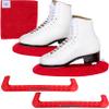 CRS Cross Ice Skate Guards, Soakers and Towel Gift Set. Essential Ice Skating Hard Guard and Soft Skate Blade Cover Accessories for Figure Skating or Hockey (Russian Split Red, Medium) view 1