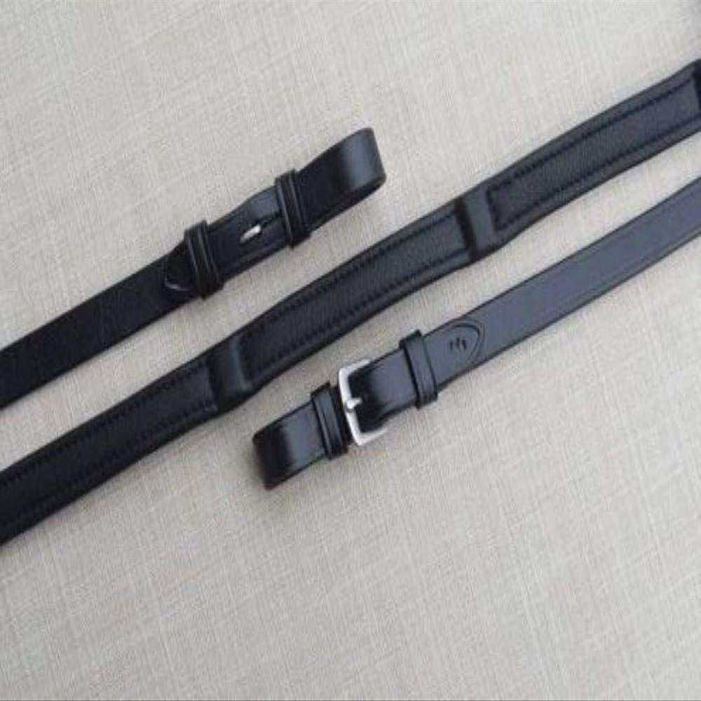 KL Select XL 5/8" Calf Lined REINS Black Buckle