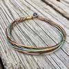 Rumi Sumaq Boho Anklet for Women Summer Ankle Bracelet Surfer Beach Waterproof Macrame Unisex Woven Waterproof Waxed Cord Handmade Foot Jewelry for Beach Wedding view 3