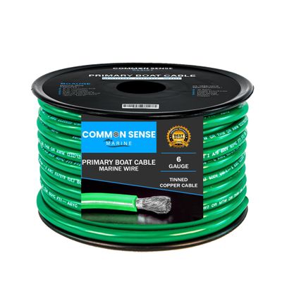 6 Gauge Primary Boat Cable - 30 ft Marine Grade Wire Tinned Oxygen-Free Copper - 6 AWG UL 1426 Standard PVC Wire for Boat, Automotive, Speakers, Camper & Trailers
