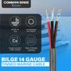 14 Gauge 3 Conductor Triplex Marine Grade Wire - 30 ft Tinned Copper Oxygen-Free Insulated - PVC, Boat, Automotive, Speakers, Camper & Trailers view 3