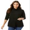 Woman Within Plus Size Thermal Turtleneck - 30/32, Black view 1