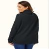 Woman Within Plus Size Thermal Turtleneck - 26/28, Black view 2