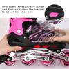 Zuwaos Boys Kids Adjustable Inline Skates, Girls Inline Skates for Kids, Beginner Roller Skates for Girls Men and Ladies Outdoor (3#Pink, Large - Youth (4Y-7Y US)) view 3