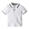 Baby Boys Gentleman Outfits Suits, Infant Short Sleeve T-Shirt+Pants+Tie Clothes Set for Wedding and Party (9-12 Months) White view 2