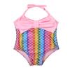 Oyolan Baby Girls One Piece Halter Mermaid Scales Printed Swimwear Swimsuit Colorful 18-24 Months view 3