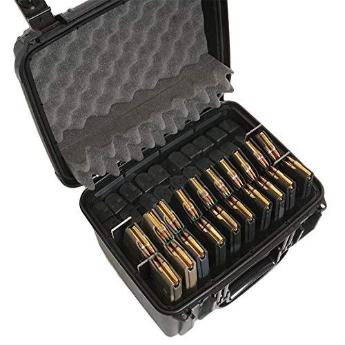 Case Club 20 AR-15 (5.56/.223) Magazines & 20 Pistol Magazines Waterproof Storage Case