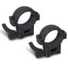 Monstrum Q Series Picatinny/Weaver Scope Rings with Quick Detach Lever | 30 mm Diameter | High Profile view 1