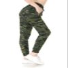 Leggings Depot Women's Relaxed fit Jogger Pants - Track Cuff Sweatpants with Pockets-N021ZIP, Camouflage Army-with Zipper, Small view 2