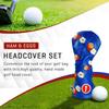 Pins & Aces Golf Co. Ham & Eggs Driver Wood Head Cover - Premium, Hand-Made Leather 1W Headcover - Funny, Tour Quality Golf Club Cover - Style and Customize Your Golf Bag (Driver) view 2
